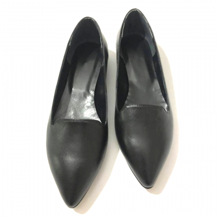 Balerini - Loafers dama din piele naturala Black Merry