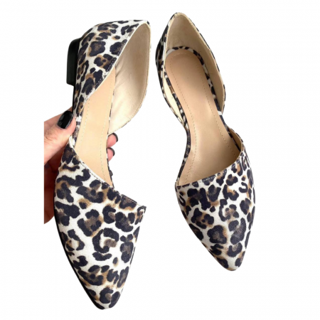 Balerini - Balerini decupati din piele naturala Animal Print Ambra