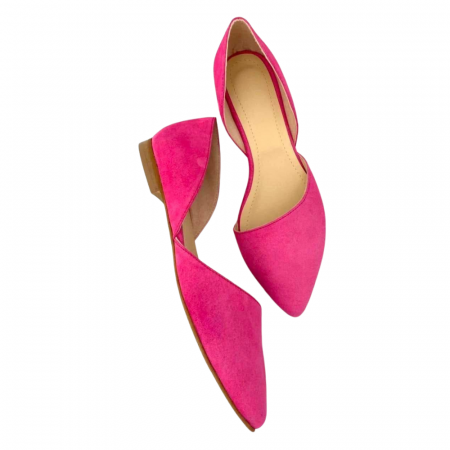 Balerini decupati din piele naturala Fucsia Ambra [1]
