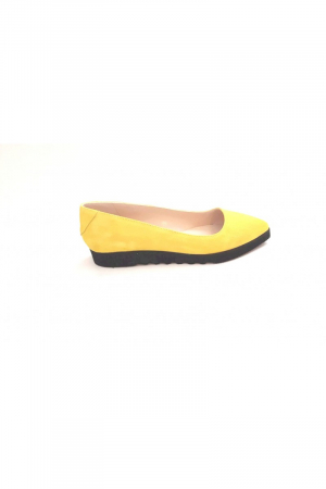 Balerini din piele Yellow Cora [1]