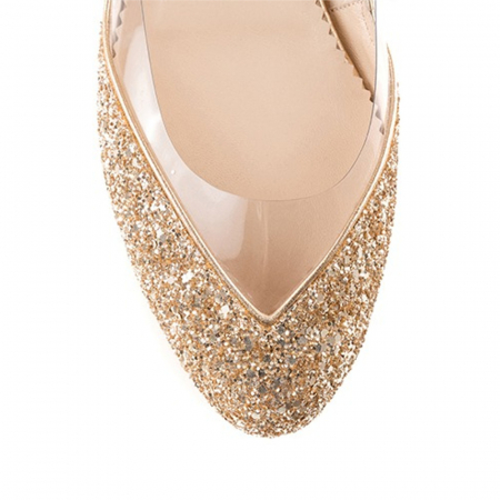Balerini Mihai Albu din piele Gold Glamour [3]