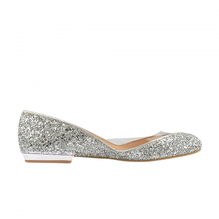 Outlet Incaltaminte - Balerini Mihai Albu din piele Silver Glamour, 41