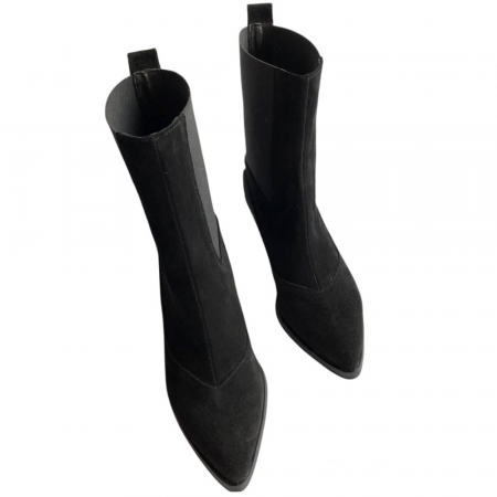 Ciocate dama din piele intoarsa Black Cher [2]