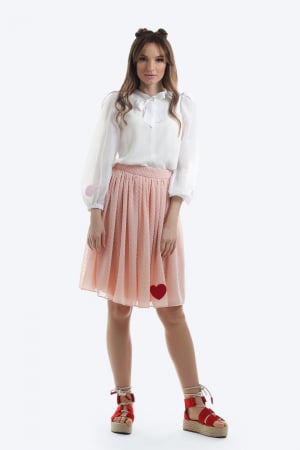 Bluza office ivory din matase naturala [2]