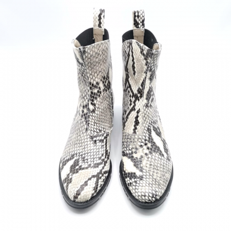 Ghete dama din piele cu imprimeu tip sarpe gri Rosa, 37 [3]
