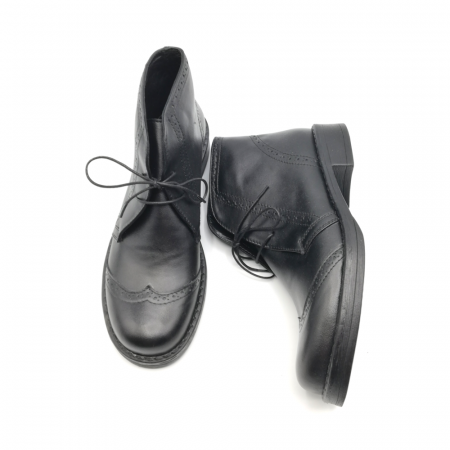 Ghete dama din piele naturala Black Alma [3]