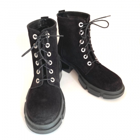 Bocanci dama din piele intoarsa Black Jade [1]
