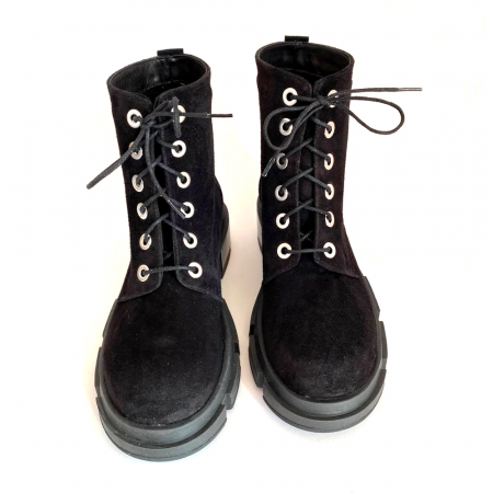 Bocanci dama din piele intoarsa Black Jade [3]