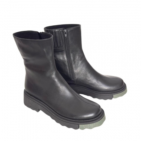 Ghete si Botine - Ghete dama din piele naturala cu talpa extralight Arina Black