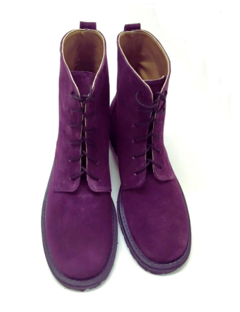 Ghete - Ghete dama din piele Purple Irenne