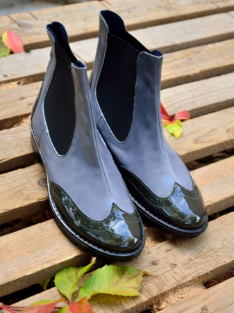 Ghete dama din piele naturala Despina Duo, 38 [0]