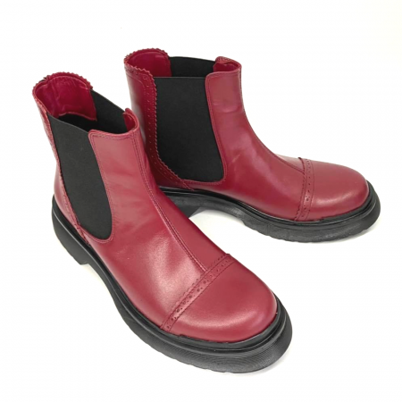 Ghete dama din piele naturala Red Fabiola [2]