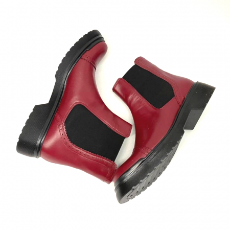 Ghete dama din piele naturala Red Fabiola [3]
