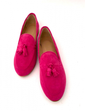 ⚡ LIVRARE IMEDIATĂ! - Mocasini din piele intoarsa fucsia Kara, 37