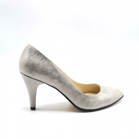 Pantofi dama din piele naturala cu toc Silver Lidia, 39 [0]