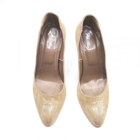 Pantofi dama din piele naturala cu toc stiletto Gold Izzy [3]