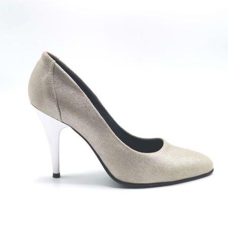 Pantofi dama din piele naturala cu toc stiletto Silver Lidia, 36 [0]