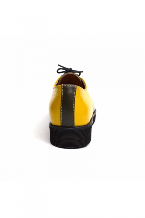 Pantofi dama Oxford din piele naturala Yellow Mirror, 37 [4]
