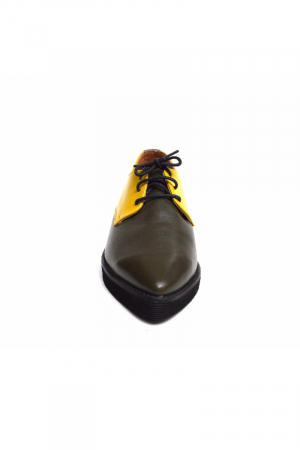 Pantofi dama Oxford din piele naturala Yellow Mirror, 37 [3]