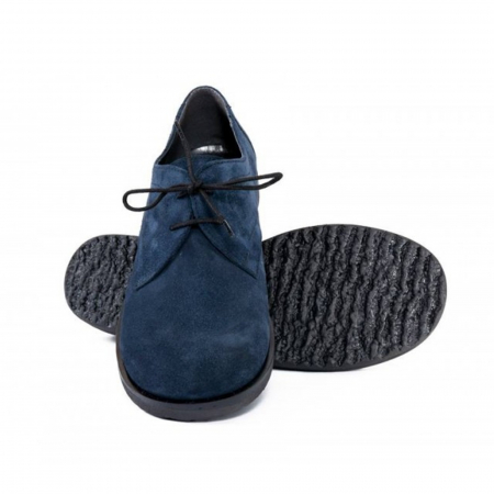 Pantofi din piele intoarsa Pax bleumarin [2]