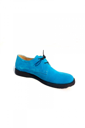 Pantofi din piele intoarsa Pax Turquoise [3]