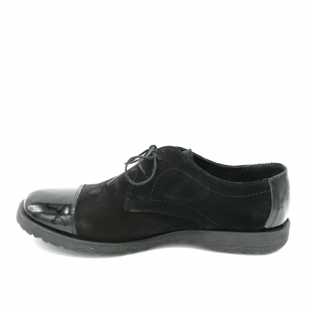 Pantofi din piele Oxford Pam Black, 38 [1]
