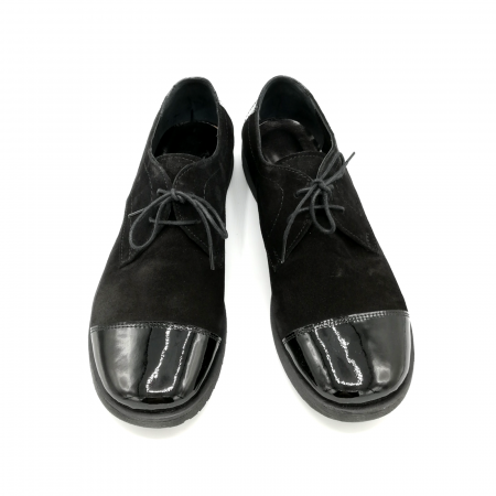 Pantofi din piele Oxford Pam Black [3]