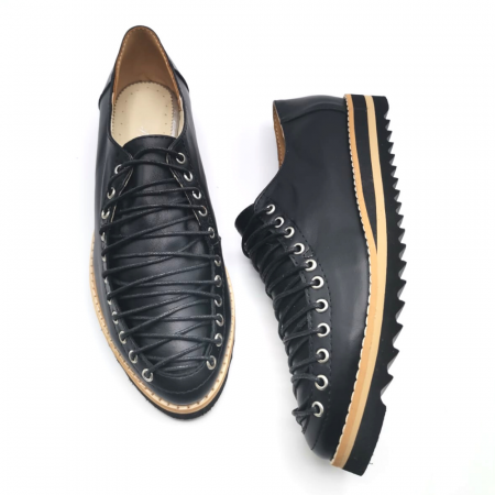 Pantofi oxford din piele naturala Astro Black, 36 [1]