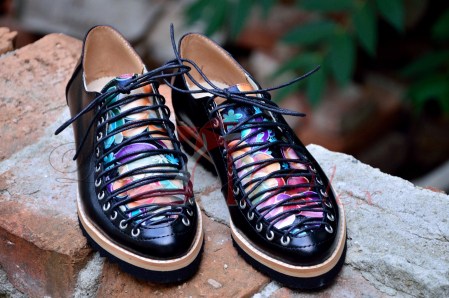 Pantofi oxford din piele naturala Astro Flowers, 36 [3]