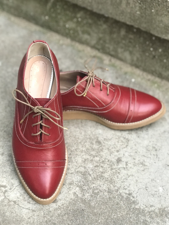 Pantofi oxford din piele naturala Hector Persian Red [1]