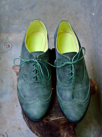 Pantofi oxford din piele naturala Hector Green, 39 [0]