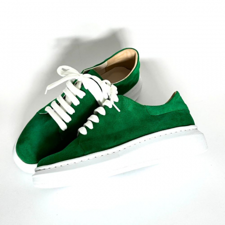 Pantofi sport dama din piele intoarsa cu talpa usoara Vale Green [2]