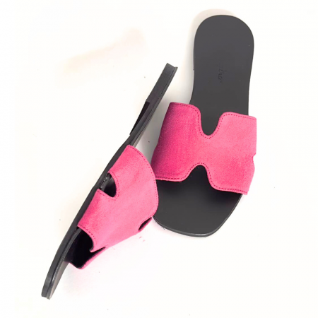 Papuci dama din piele naturala Mia Fucsia [4]