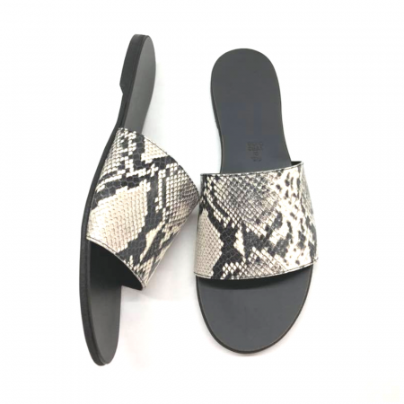 Papuci de dama din piele Elisa Snake Print, 37 si 40 [2]
