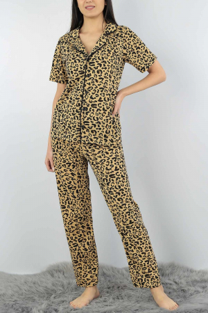 Pijama dama din bumbac cu imprimeu animal print [1]