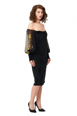Rochii de ocazie - Rochie eleganta din catifea Tess