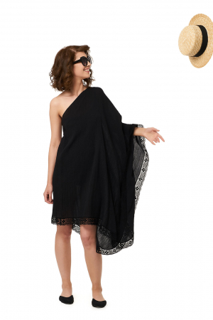 Rochie de plaja din panza topita Paloma [2]