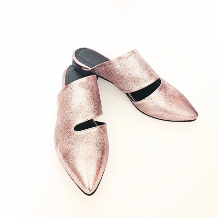 Saboti dama din piele naturala Astrid bronz cu decupaj, 39 [2]