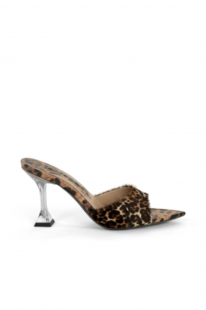 Pantofi Mihai Albu - Saboti dama Mihai Albu din piele naturala animal print Cool Kitty