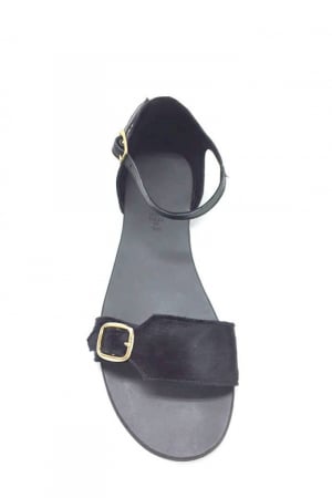 Sandale de dama din piele Ada Pony Black [2]
