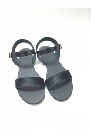 Sandale - Sandale de dama din piele Black Pony Fanny