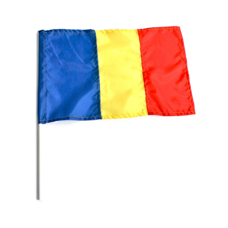 Cadouri romanesti - Steag Romania 20x36 cm, cu bat din plastic