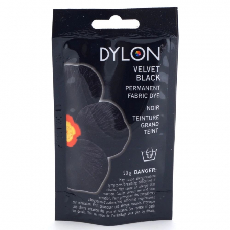 Vopsea de haine - Vopsea de haine manuala Dylon Velvet Black, 50GR