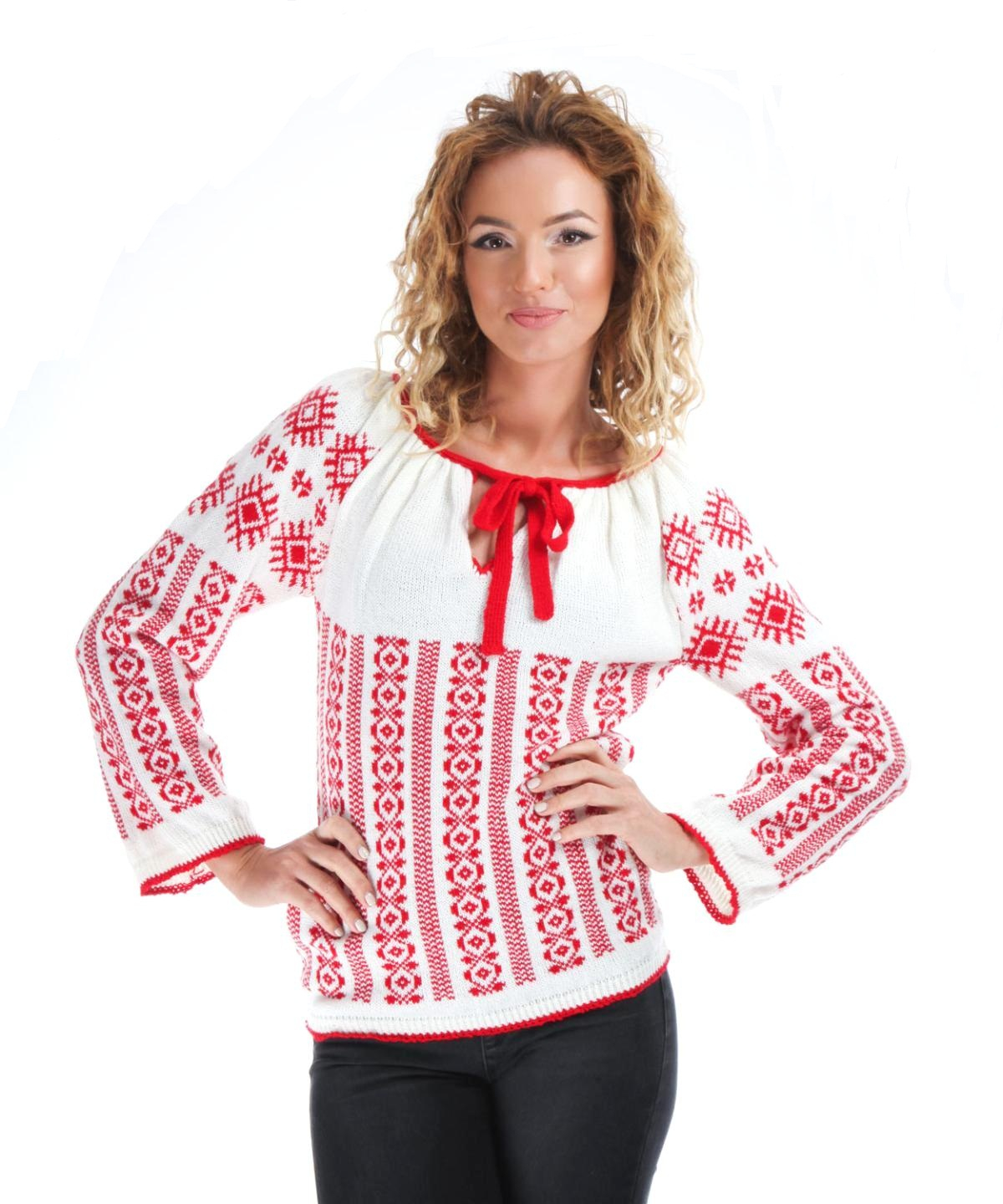 IE tricotata cu model rosu Onibon XL