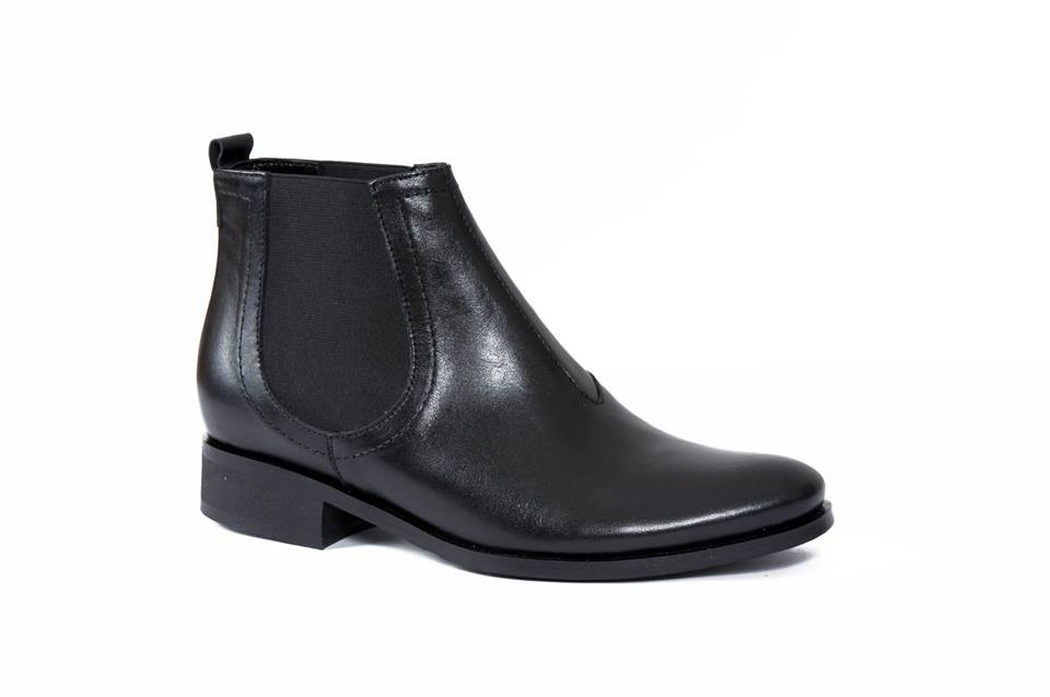 Ghete din piele Sunny negre 40, negru