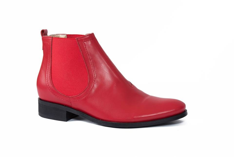 Ghete din piele Sunny rosii 35, rosu