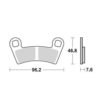 PLACUTE FRANA FATA / SPATE  POLARIS OUTLAW / GENERAL / RZR [3]