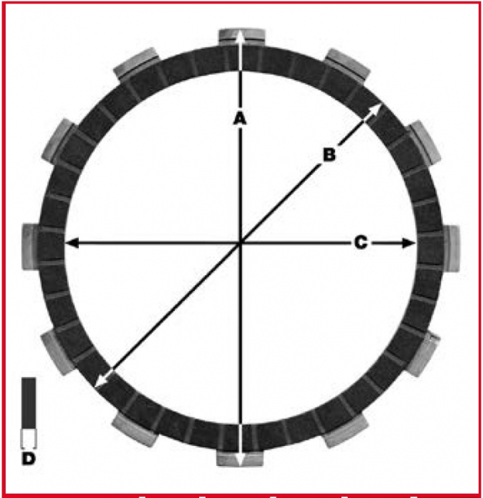 LAMELE AMBREIAJ HONDA CRF 450 02-14 [2]