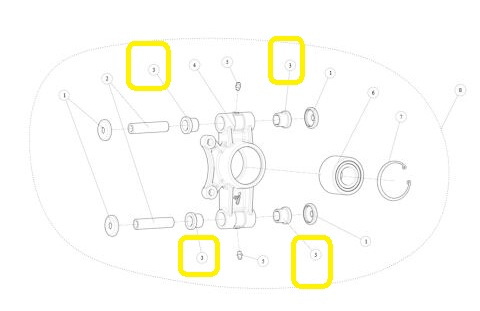 BUCSA FUZETA SPATE SEGWAY AT5 / AT6 / AT10 / SNARLER AT6 L ABS T3b / AT6 S T3b [3]