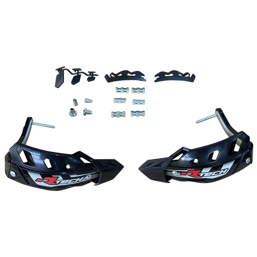 SET HANDGUARD RACETECH (RTECH) FLX ATV/QUAD BLACK [1]
